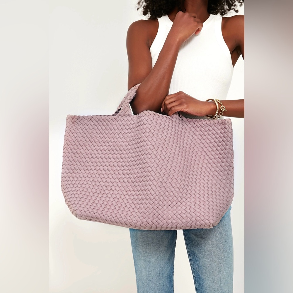 NAGHEDI St. Barths Large Tote Lilac Purple